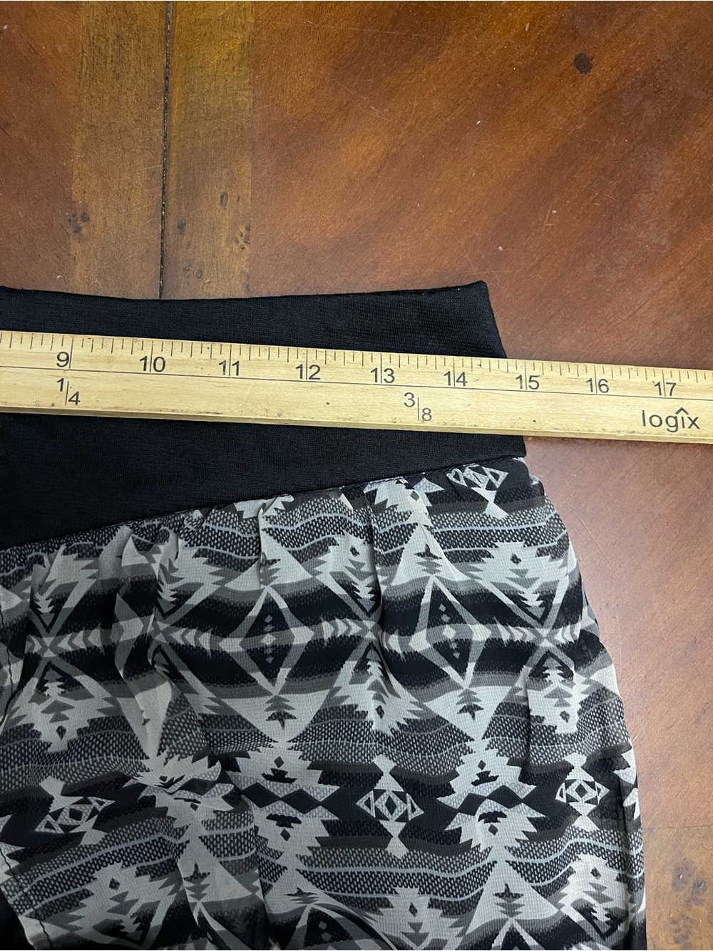 Mandee Aztec Geometric Print Maxi Skirt - Picture 8 of 9